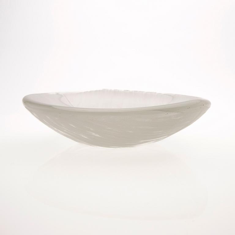 Tapio Wirkkala, fat, glass, "Leaf", Iittala.