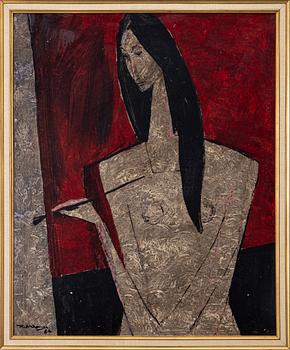 Richard Wiesner, Sittande modell.