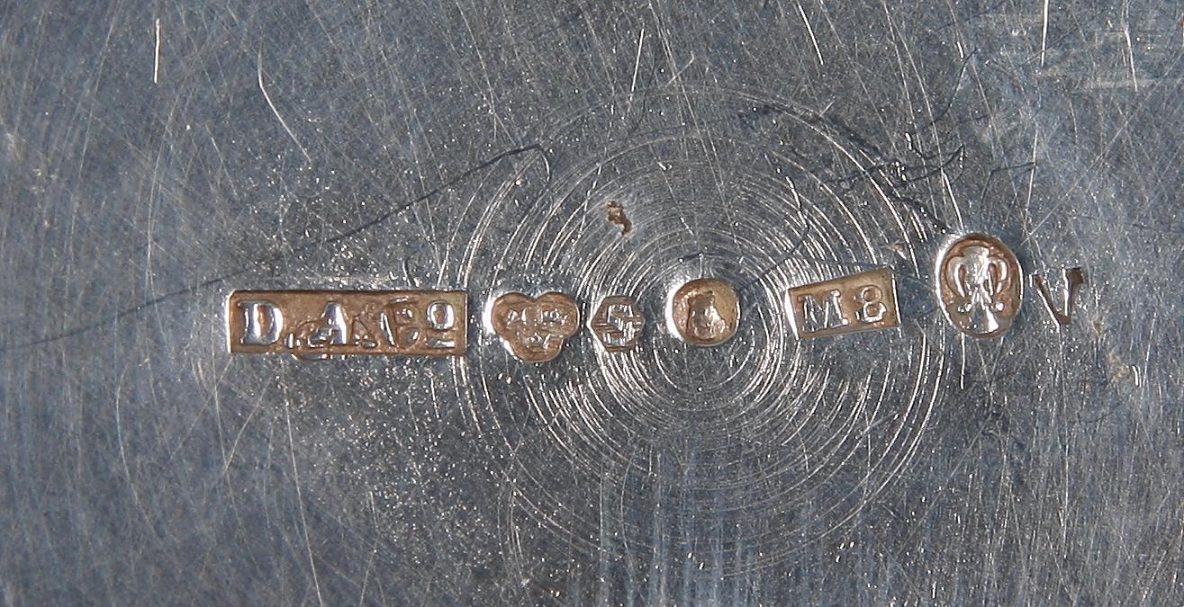 MOCCASERVIS, 3 delar. Silver. Bl a Stockholm, 1930-tal.