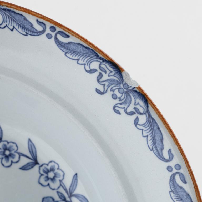 Matservis, 86 delar, "Ostindia", Rörstrand, olika produktionsår.