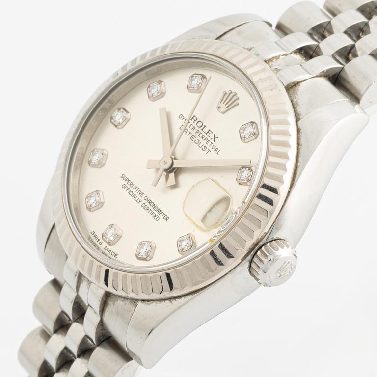 Rolex, Oyster Perpetual, Datejust 31, wristwatch, 31 mm.