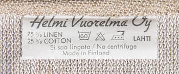 PÖYTÄLIINA, Helmi Vuorelma Oy.
