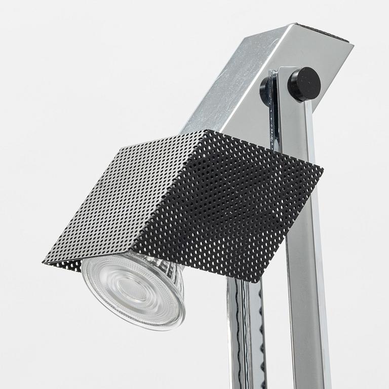 A chromed 'Quattro" floor lamp, Örsjö Belysning, Sweden, late 20th century.