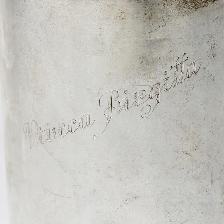 A lot of silver, 8 pieces, including with mark of KG Markströms, Uppsala 1897.