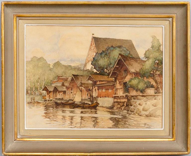 FRANS NYBERG, akvarell, signerad och daterad 1953.