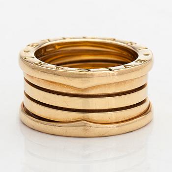 Bulgari, an 18K gold 'B.Zero1' ring.