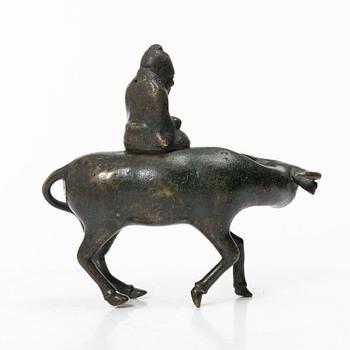 Rökelsekar, brons, Kina, sen qingdynasti.