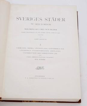 BÖCKER, 5 volymer, Svenska städer, Albin Roosval, 1920-tal.