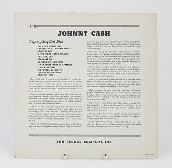 Johnny Cash, "With His Hot And Blue Guitar", LP, signed, 1957.