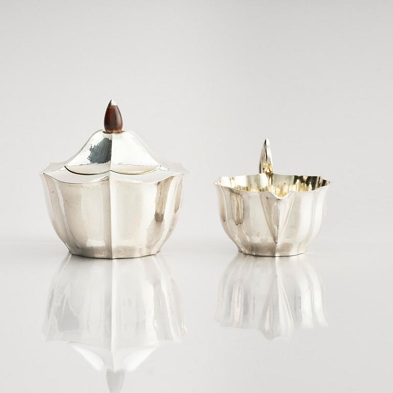 Karl Anderson, a silver coffee- and teaset, 4 pieces, Stockholm, Sweden 1918.