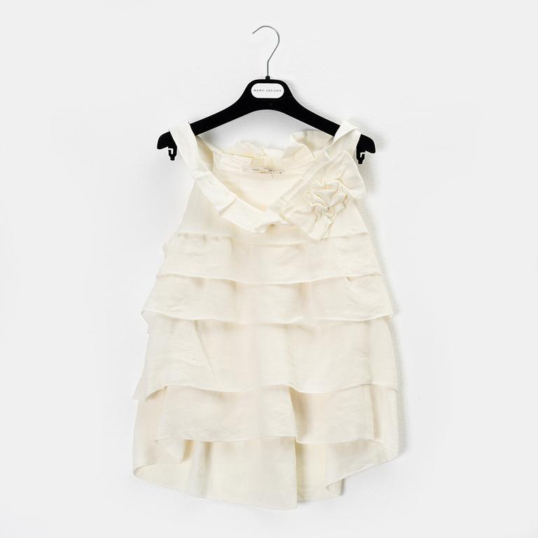 Marc Jacobs, a linen top, size 0.