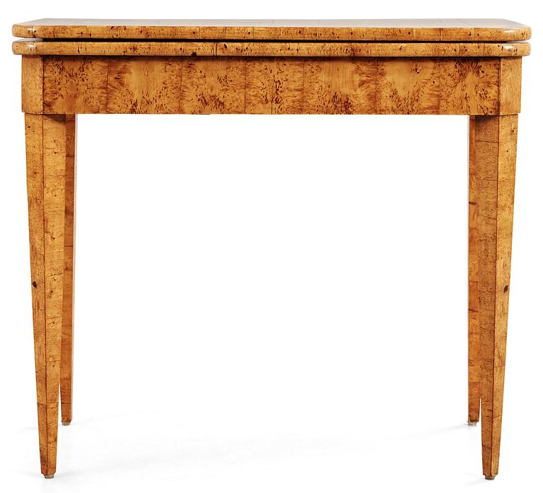 A Baltic Empire first half 19th Century card table.