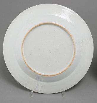 TALLRIKAR, 4 st, porslin, Kina, 1700- och 1800-tal.
