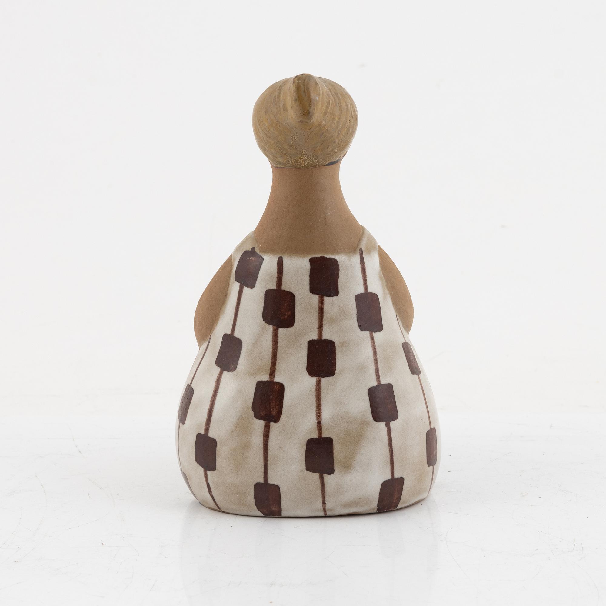 Lisa Larson, figurin, "Charlotta", stengods, Gustavsberg.