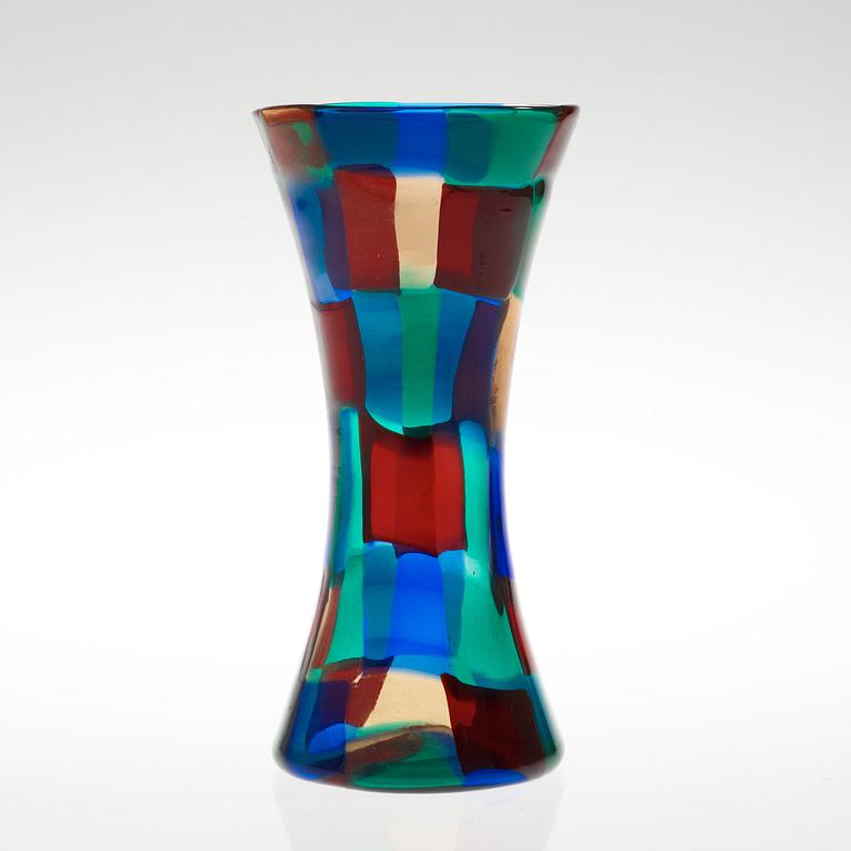 A Fulvio Bianconi 'Pezzato' glass vase, Venini, Italy 1950's.