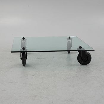 Gae Aulenti, coffee table, "Tavolo con Ruote", Italy.