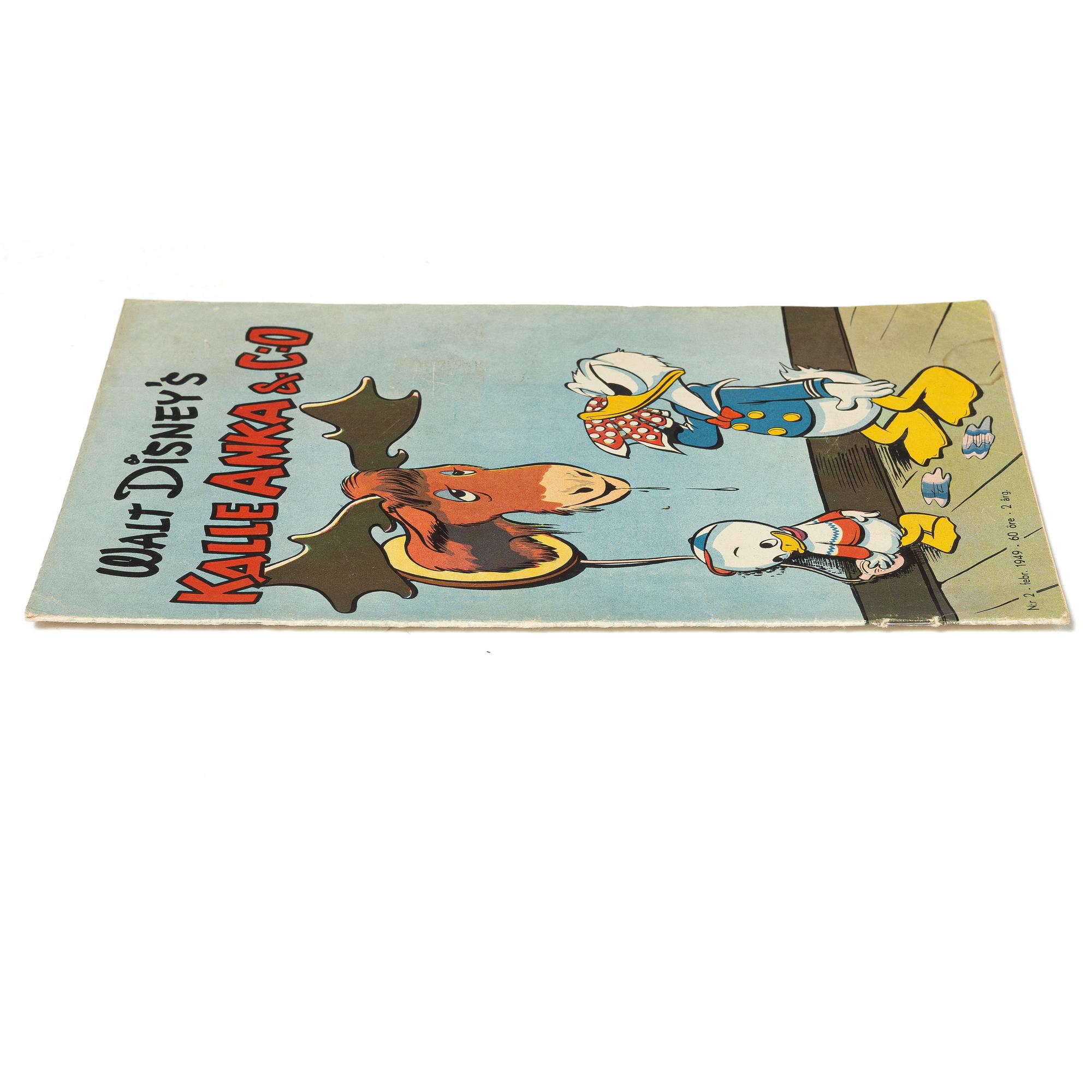 Comic book, Kalle Anka & Co, no. 2, 1949.