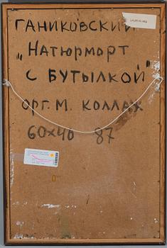 IGOR GANIKOVSKY, olja och collage på skiva, signerad och daterad -87.