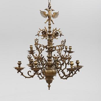 LJUSKRONA, barockstil, 1900-talets första hälft. Höjd ca 90 cm.