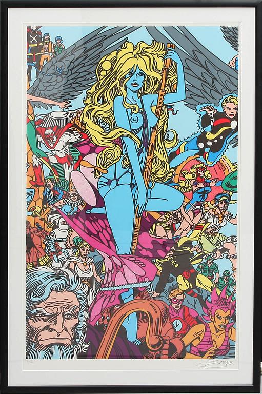 ERRÓ GUDMUNDUR GUDMUNDSSON, färgseriegrafi, sign o dat 93.