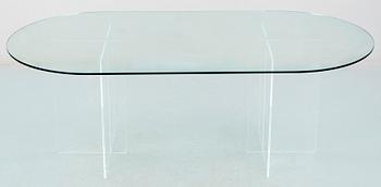 MATSALSBORD, glas och plexiglas, 1980-tal.