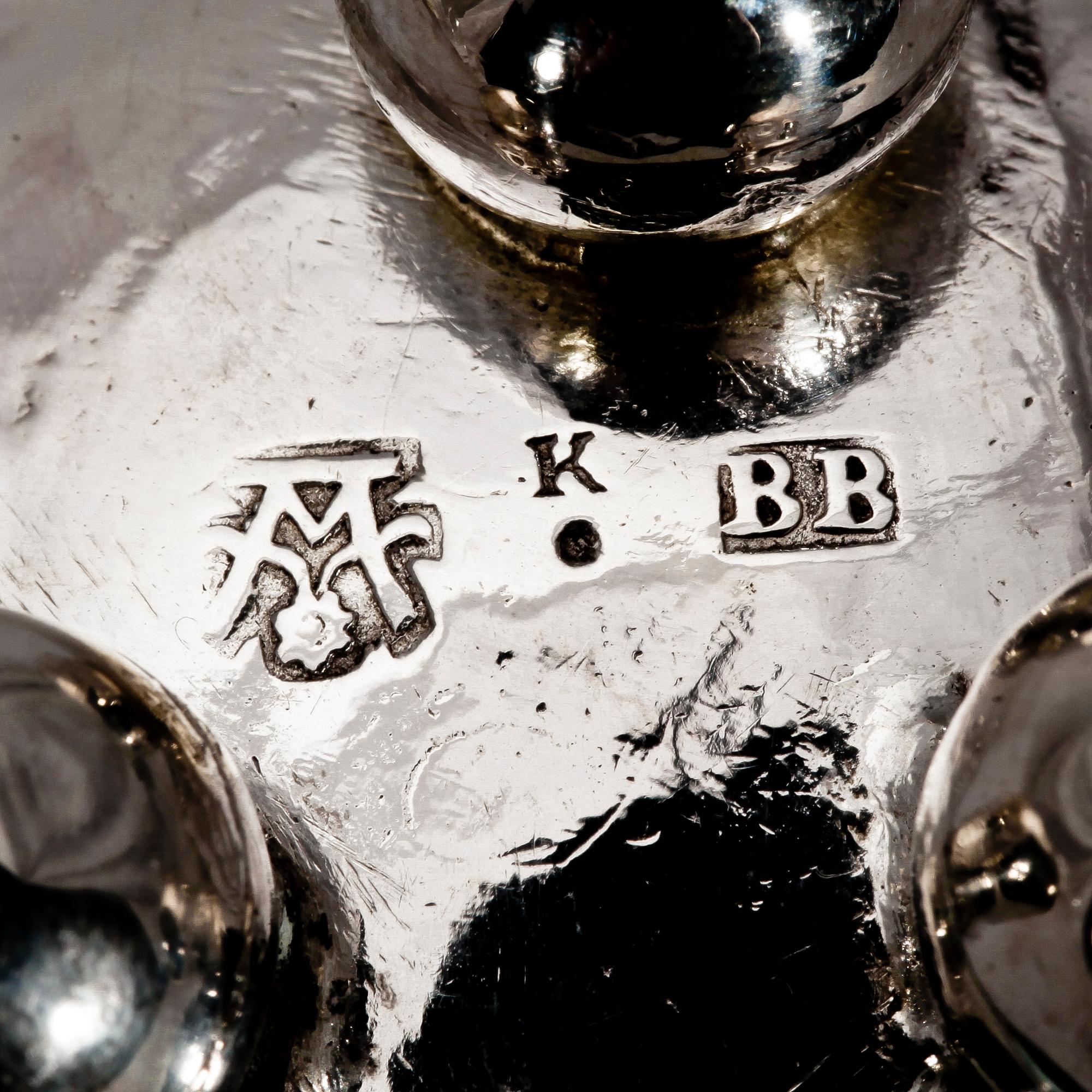 TUMLARE, silver, Bengt Biörn, Västerås, 1743. Ca 30 gr.