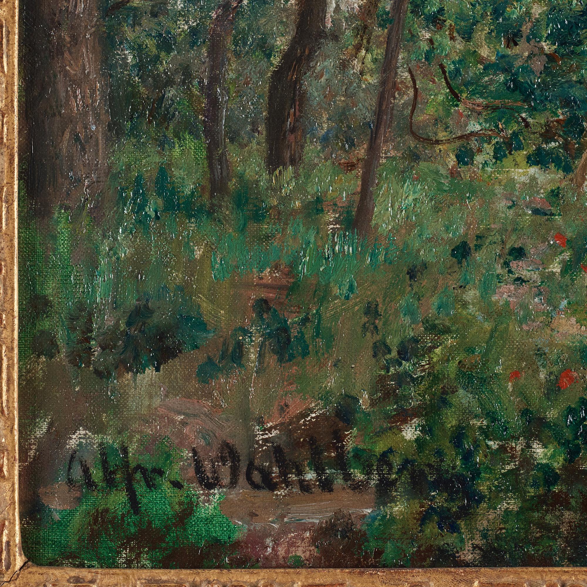 Alfred Wahlberg, Spring landscape from France.