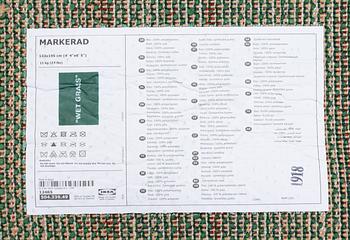 Virgil Abloh, a 'Wet Grass' carpet, Ikea, c. 195 x 133 cm.