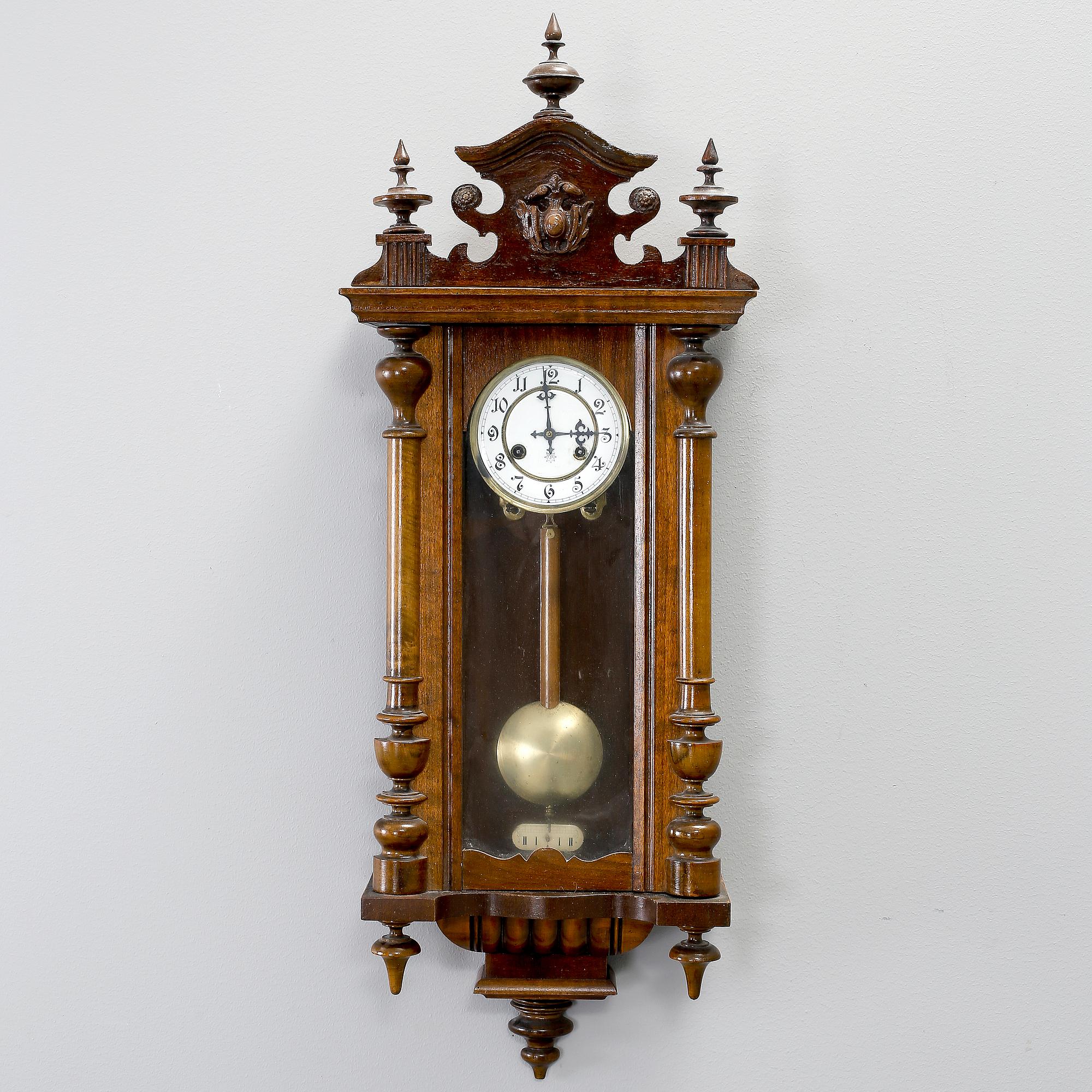 VÄGGUR, Junghans, omkring 1900.