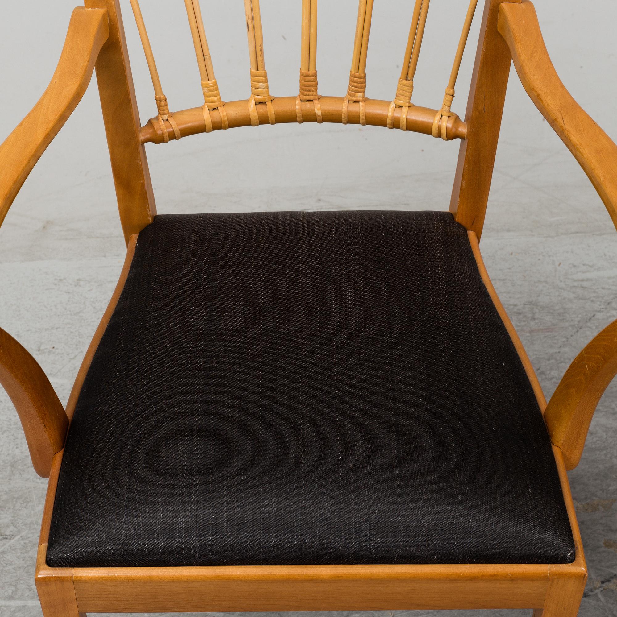 JOSEF FRANK, a pair of chairs, model 1165, Svenskt Tenn, Sweden.