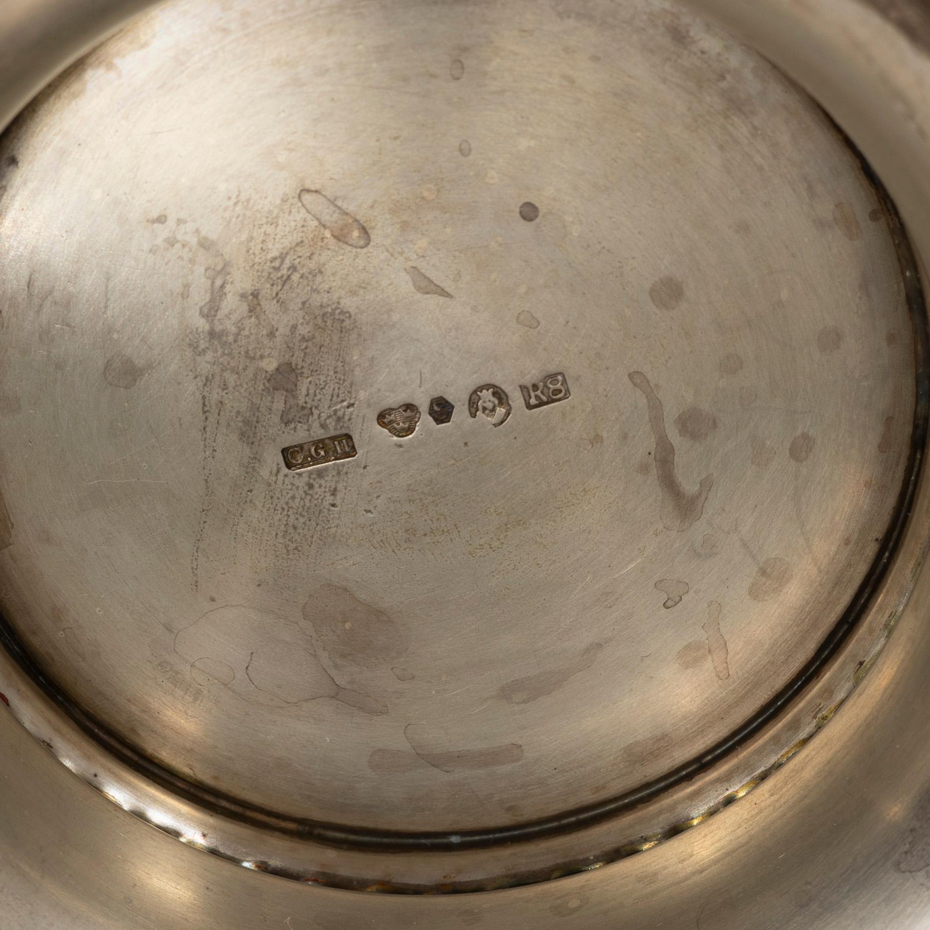 Eleven silver beakers, including marks of K Anderson, CG Hallberg, Eric Löfman for KG Markström, etc.