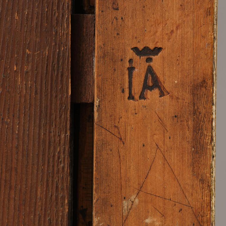 Spegellampetter ett par för två ljus, av Johan Åkerblad (mästare i Stockholm 1758-1799). Gustavianska.