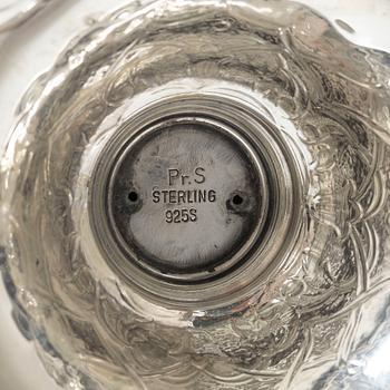 A sterling silver pitcher, Denmark, mid 20th Century.