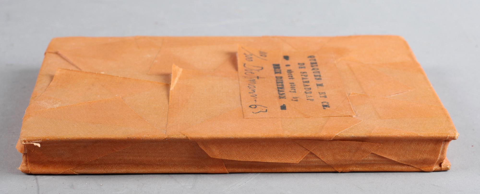 OBJEKT, ERIK DIETMAN, "A SHORT STORY BY ERIK DIETMAN". Sign o dat -63, numr 110/200.