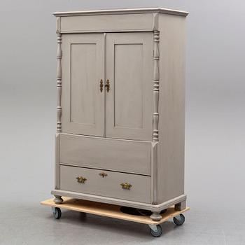 A painted cabinet, late 19th century.