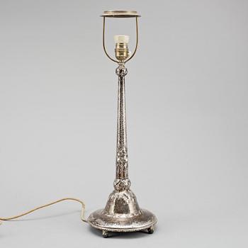 BORDSLAMPA, silver. K Anderson. Stockholm 1922.