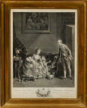 ETSNING, 1700-tal, A.de St.Aubin och H.Helman 1779.