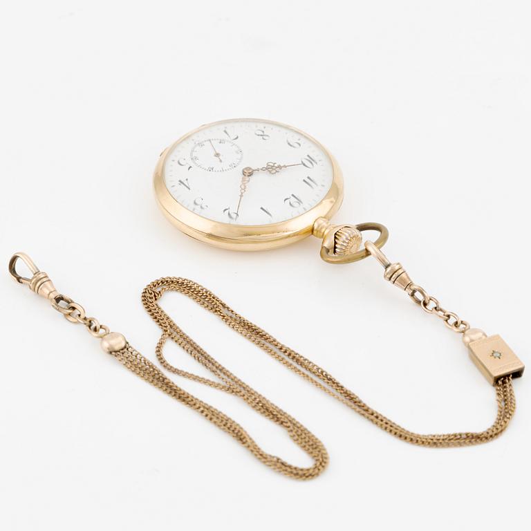 Cyrus, pocket watch, 18K gold, 50 mm.