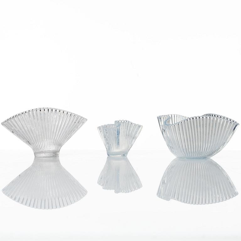 Arthur Percy, a 'Swedish Modern' glass service, "Reffla", Gullaskruf, the model designed in 1952 (110 pieces).