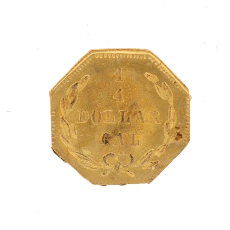 A coin ¼ dollar USA 1872.