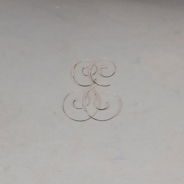 CIGARETTASK, silver, C G Hallberg, Stockholm, 1959.