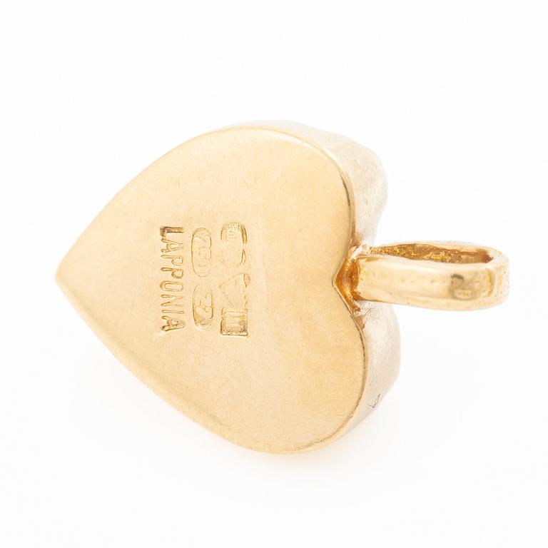 Björn Weckström, Pendant in 18K gold, for Lapponia. Finland, 1977.