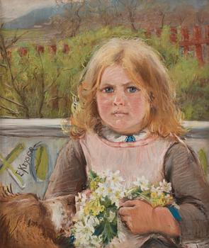 814. Elisabeth Keyser, Girl with flowers.