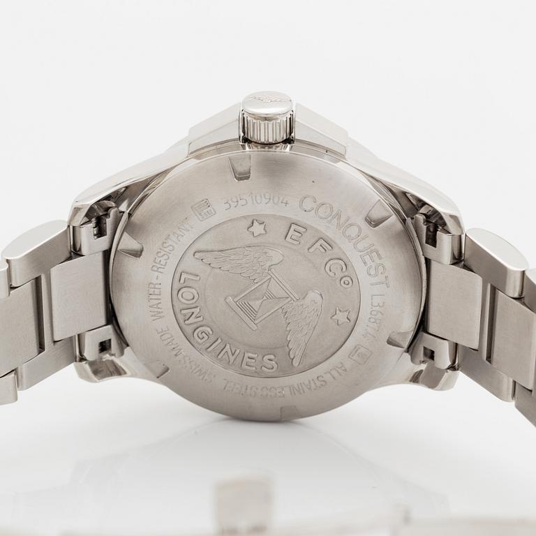 Longines, Conquest, GMT, armbandsur, 41 mm.