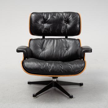 A 'Lounge chair' by Charles and Ray Eames for Herman Miller.