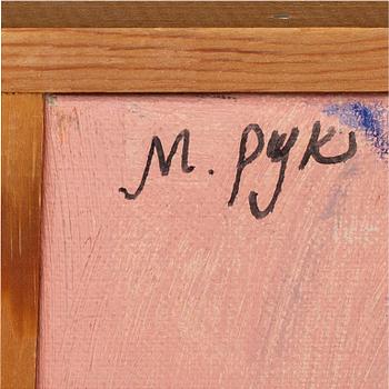 MADELEINE PYK, oil on canvas signed.
