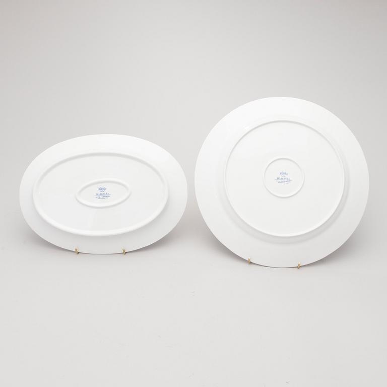 A 'Mårbacka' set of dinnerware and teacups, circa 32 pieces, Rörstrand Sweden, latter half of the 20th Century.