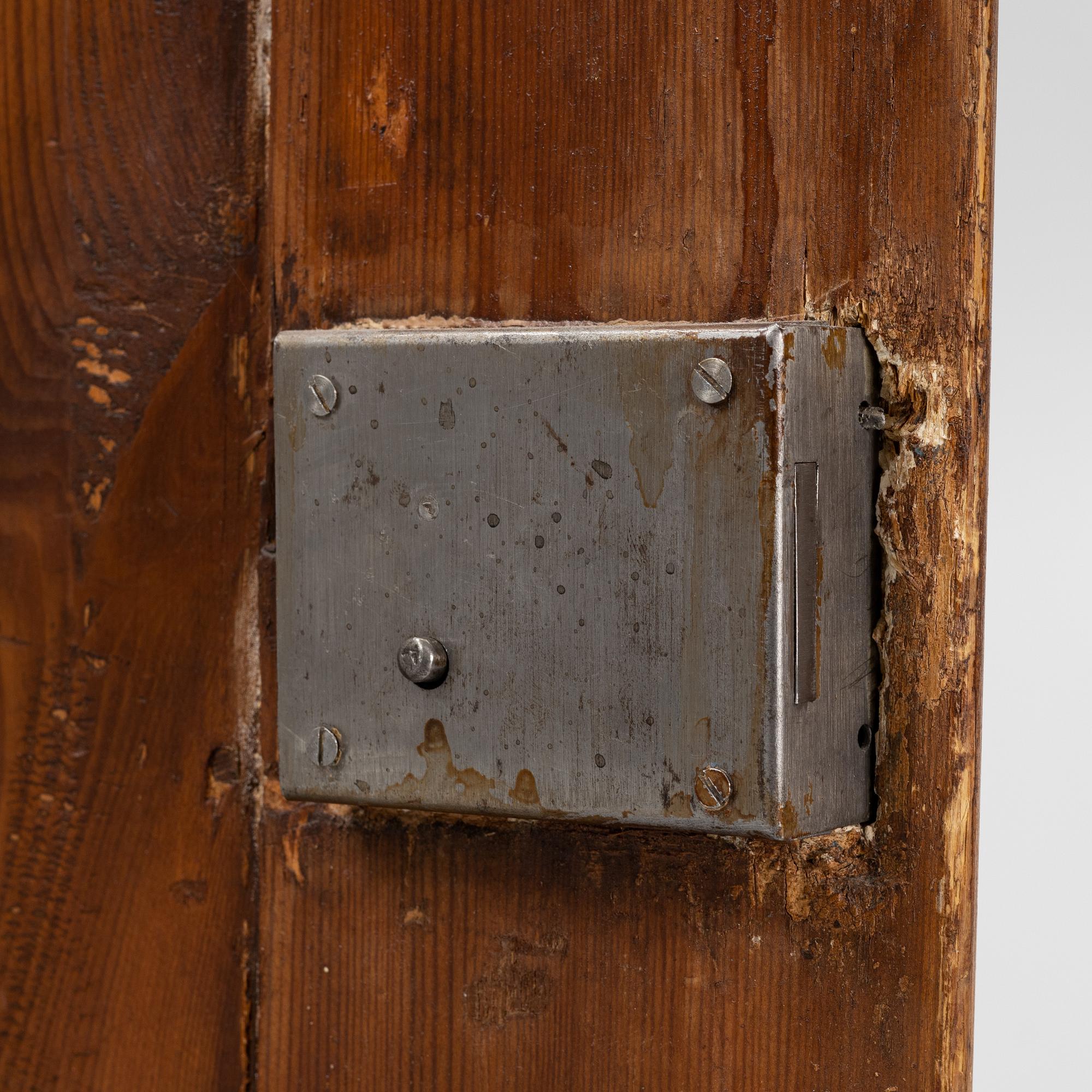 A 18th century corner cabinet.