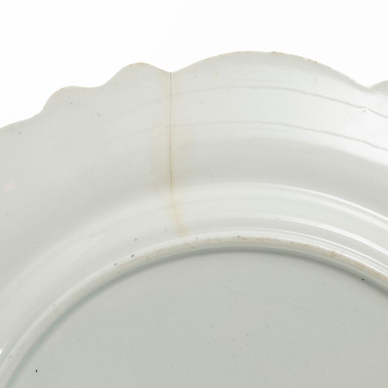 Fourteen "Priory" plates, England, late 19th century.