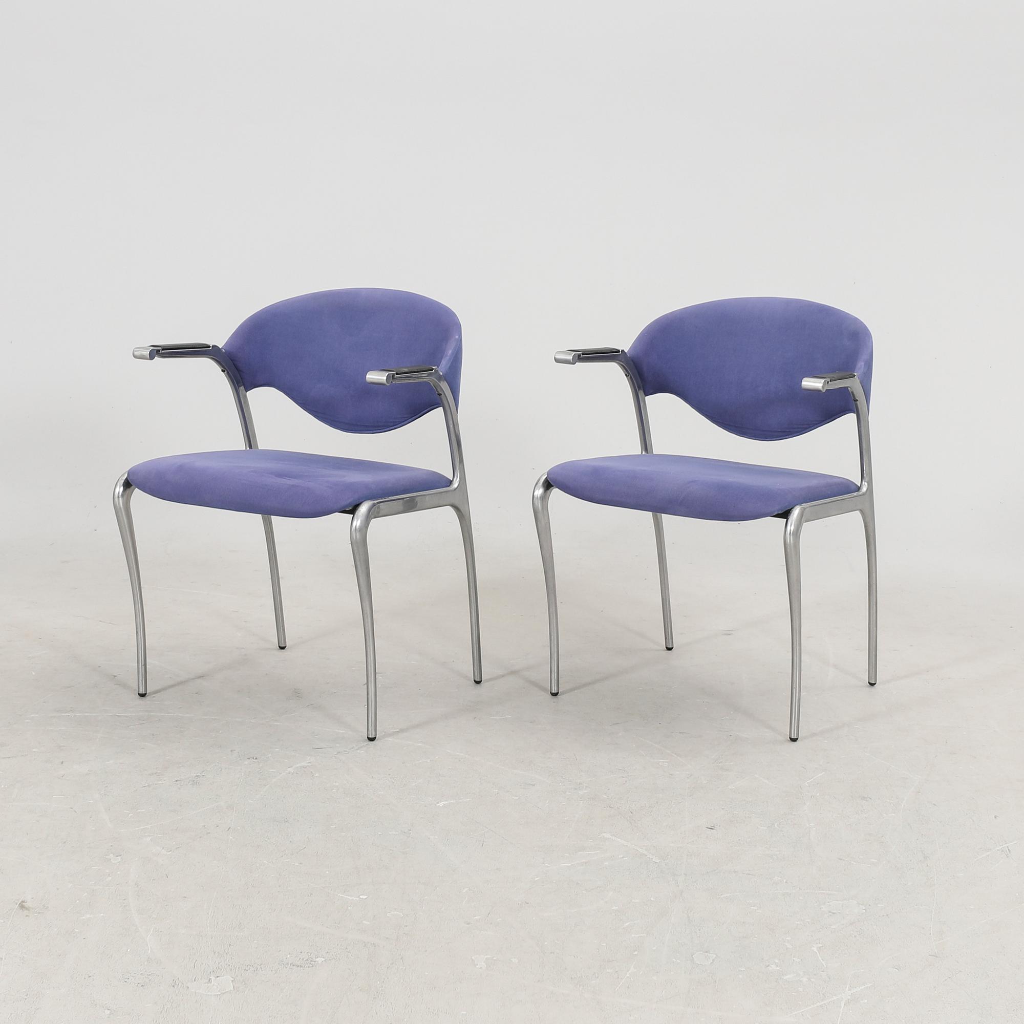 A pair of late 20th century Akaba chairs.